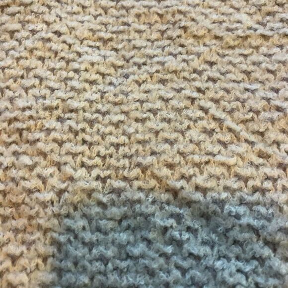 Lou & Grey white/gray drape front cozy cardigan, small, wool blend - Picture 9 of 10